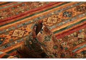 Tappeto Samarkand Geometrico Rosso Mattone Blu Petrolio 249x303 Cm