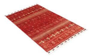 Tappeto Gabbeh Nova Figurativo Rosso Beige 79x121 Cm