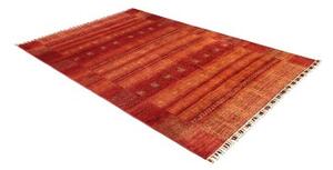 Tappeto Gabbeh Nova Figurativo Rosso Arancione 165x248 Cm