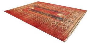 Tappeto Gabbeh Nova Astratto Rosso Mattone Blu Notte 266x360 Cm