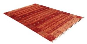 Tappeto Gabbeh Nova Figurativo Rosso Mattone Arancione 165x235 Cm