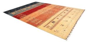 Tappeto Gabbeh Nova Figurativo Arancione Blu 254x347 Cm
