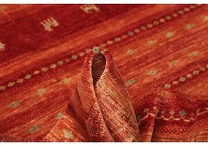 Tappeto Gabbeh Nova Figurativo Rosso Mattone Arancione 165x235 Cm