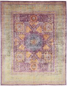 Tappeto Kairo Geometrico Viola Verde Salvia 247x300 Cm