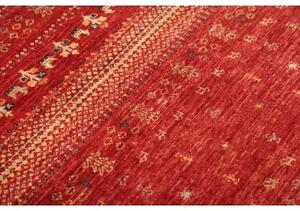 Tappeto Gabbeh Nova Figurativo Rosso Beige 79x121 Cm