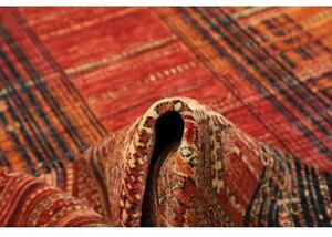 Tappeto Gabbeh Nova Astratto Rosso Mattone Blu Notte 266x360 Cm