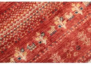 Tappeto Gabbeh Nova Figurativo Rosso Beige 79x121 Cm