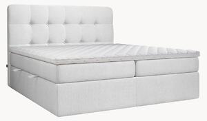Letto boxspring fatto a mano con contenitore Space, H2