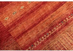 Tappeto Gabbeh Nova Figurativo Rosso Arancione 165x248 Cm