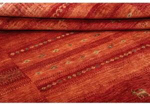 Tappeto Gabbeh Nova Figurativo Rosso Arancione 165x248 Cm