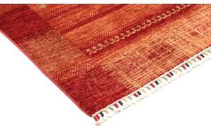 Tappeto Gabbeh Nova Figurativo Rosso Mattone Arancione 165x235 Cm