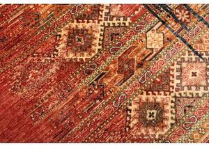 Tappeto Gabbeh Nova Astratto Rosso Mattone Blu Notte 266x360 Cm