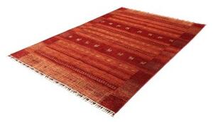 Tappeto Gabbeh Nova Figurativo Rosso Mattone Arancione 165x235 Cm
