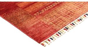 Tappeto Gabbeh Nova Figurativo Rosso Arancione 165x248 Cm