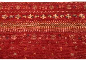 Tappeto Gabbeh Nova Figurativo Rosso Beige 79x121 Cm
