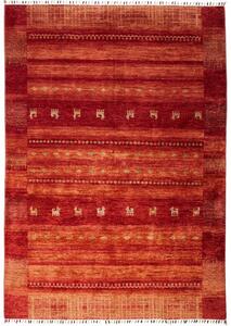 Tappeto Gabbeh Nova Figurativo Rosso Mattone Arancione 165x235 Cm