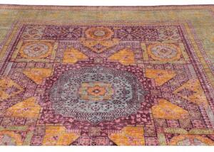 Tappeto Kairo Geometrico Viola Verde Salvia 247x300 Cm