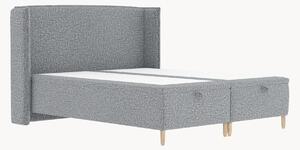 Letto imbottito in bouclé fatto a mano con contenitore Ritual