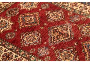 Tappeto Kazak Fine Geometrico Rosso Avorio 100x140 Cm