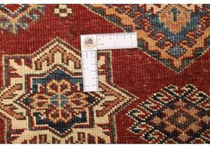 Tappeto Kazak Fine Geometrico Rosso Avorio 100x140 Cm