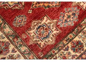 Tappeto Kazak Fine Geometrico Rosso Avorio 100x140 Cm