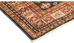 Tappeto Kazak Fine Stilizzato Blu Beige 100x147 Cm