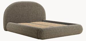 Letto imbottito in ciniglia fatto a mano con contenitore Koji