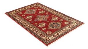 Tappeto Kazak Fine Geometrico Rosso Blu 98x143 Cm