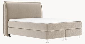 Letto boxspring in velluto fatto a mano Chermin, H4