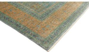 Tappeto Kairo Stilizzato Verde Petrolio Arancione 272x356 Cm