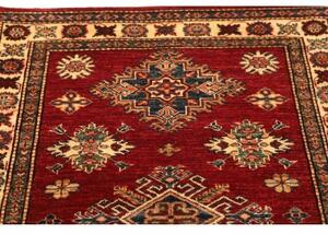 Tappeto Kazak Fine Geometrico Rosso Blu 98x143 Cm