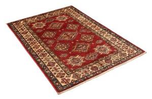 Tappeto Kazak Fine Geometrico Rosso Avorio 100x140 Cm