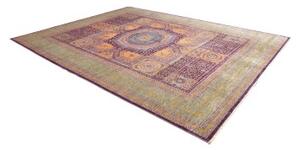 Tappeto Kairo Geometrico Viola Verde Salvia 277x350 Cm