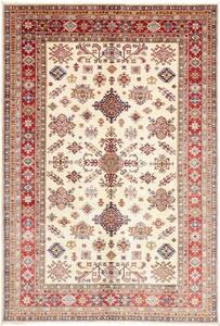 Tappeto Kazak Fine Stilizzato Avorio Rosso 202x297 Cm