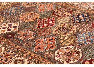 Tappeto Kazak Fine Geometrico Marrone Multicolore 202x300 Cm
