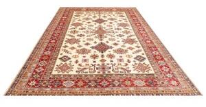 Tappeto Kazak Fine Stilizzato Avorio Rosso 202x297 Cm