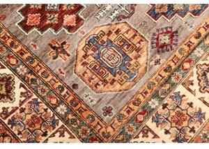 Tappeto Kazak Fine Geometrico Grigio Taupe Multicolore 210x307 Cm