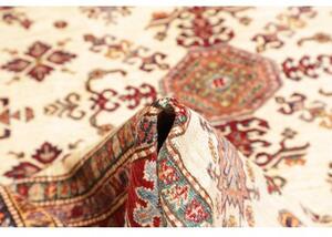 Tappeto Kazak Fine Stilizzato Avorio Rosso 202x297 Cm