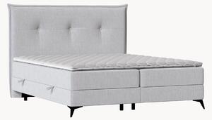 Letto boxspring fatto a mano con contenitore Menzzo, H2