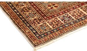 Tappeto Kazak Fine Geometrico Marrone Rosso 101x144 Cm