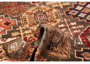 Tappeto Kazak Fine Geometrico Marrone Multicolore 202x300 Cm