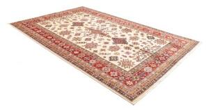 Tappeto Kazak Fine Stilizzato Avorio Rosso 202x297 Cm