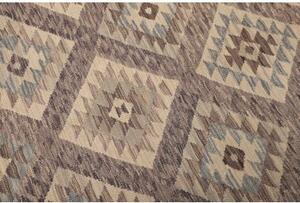 Tappeto Kilim Geometrico Beige Malva 186x239 Cm
