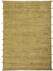 Tappeto Berbero Tinta Unita Verde Oliva Beige 169x249 Cm