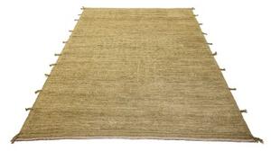 Tappeto Berbero Tinta Unita Verde Oliva Beige 169x249 Cm