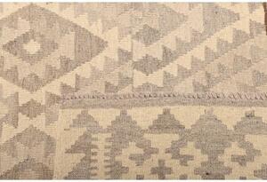 Tappeto Kilim Geometrico Beige Marrone 202x298 Cm