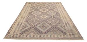 Tappeto Kilim Geometrico Beige Malva 186x239 Cm