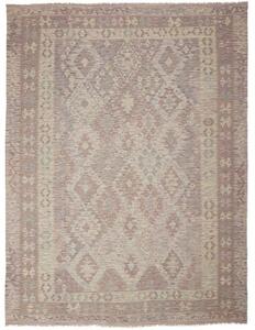 Tappeto Kilim Geometrico Marrone Tortora Beige 209x278 Cm