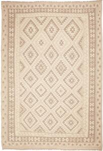 Tappeto Kilim Geometrico Beige Avorio 203x292 Cm