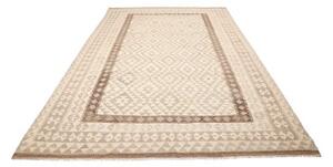 Tappeto Kilim Geometrico Beige Marrone 206x302 Cm